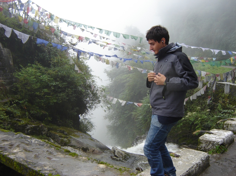 In Bhutan, heading eastward.
